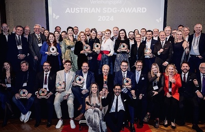 Preisträgerinnen und Preisträger des Austrian SDG-Awards.